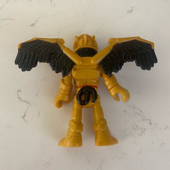 Imaginext Power Rangers Goldar Action Figure Monster Villian Gold Wings Mattel - Picture 2 of 2